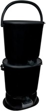 Skaza Bokashi Essential Biomülleimer Küche Set (2 x 15,3 Liter) + Base - Kompost