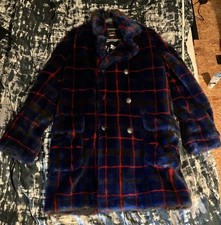 Supreme Jean Paul Gaultier Kunstpelz Mantel Designer Größe M