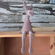Flock elch figur - flock, sitzt