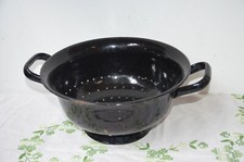 Emaille Sieb mit Griffen D = 28 cm , H =13 cm