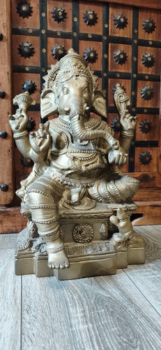 Ganesha figur groß messing - figur,