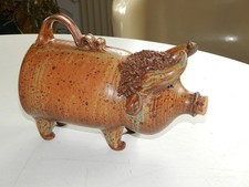 Studio Keramik Figur / Flasche Bulle Stier Burgthann W. + E. Kuch