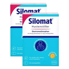 Silomat Hustenstiller Dmp M.honig-geschm.7,7mg Lup Set (2x20st) 2 St