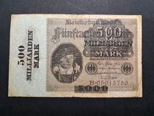 500 Milliarden Mark 1923 Note