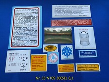 Aufklebersatz mercedes w109 - aufklebersatz,