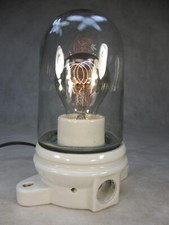 Antik glaskolbenlampe keramik - antik,
