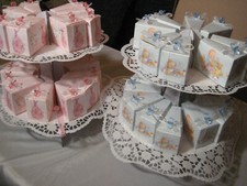 Gastgeschenke- Bomboniere Torte- Blau - Taufe Baby Storch 20 Stücke Abverkauf