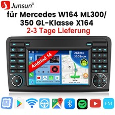 7''DAB+Android 14 Autoradio Für Mercedes ML/GL Klasse W164 X164 CarPlay Navi SWC
