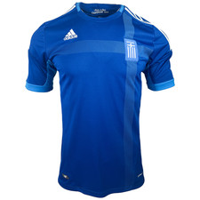 Adidas Griechenland Trikot Away Fussball Vintage Greece Shirt 2012 L Blau