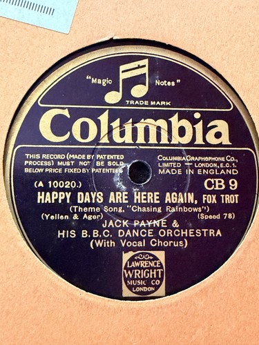 Jack payne happy days are - jack,