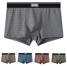 Herren Eis Seide Gestreift