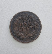 USA One Cent Indian Head 1875 RAR!