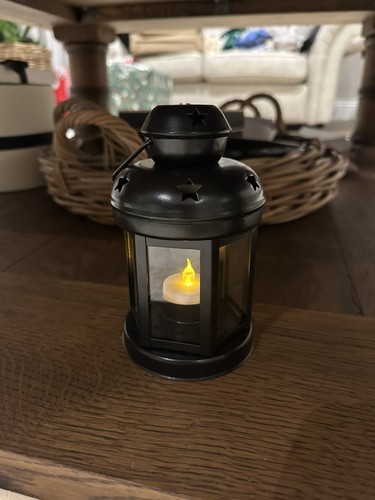 Schwarzes ikea rotera teelicht - schwarzes,