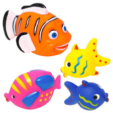 4er Set Badespielzeug Fische Badefiguren Baby Kinder Badewannen Wasser Spielzeug