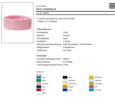 Schweißstirnband 5,5cm breit