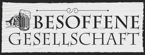 Blechschild 27x10 stammtisch - blechschild,