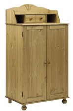 PC-Schrank aus massiver Kiefer Computerschrank Schreibtisch Schrank  NEU