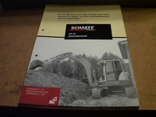 SCHAEFF / TEREX HR 32 RAUPENBAGGER  4 SEITEN PROSPEKT/BROSCHÜRE