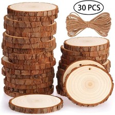 30 Stk 5-6 cm Runde Naturholz
