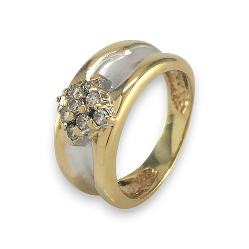 Ring 585 14k weiß - ring, weiß-