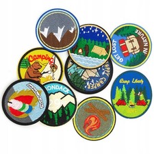 9er Set Applikationen CAMPING