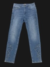 JEANS GR. 38  MIT NIETEN + STRASSSTEINCHEN / DAMEN  STRETCH   #SCHMUCKJAGD