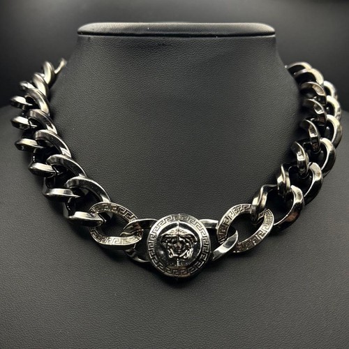 Versace medusa greca gunmetal - medusa,