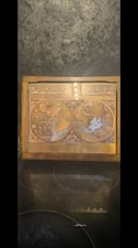 Gold foil blaeu wall - map, of