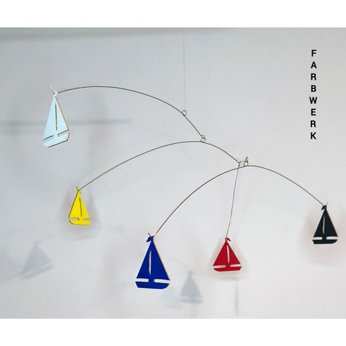 Mobile kunst aus holz - kunst, farbwerk