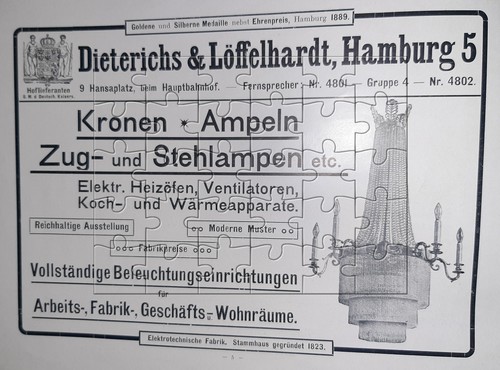Große werbeanzeige 1907 - werbeanzeige,