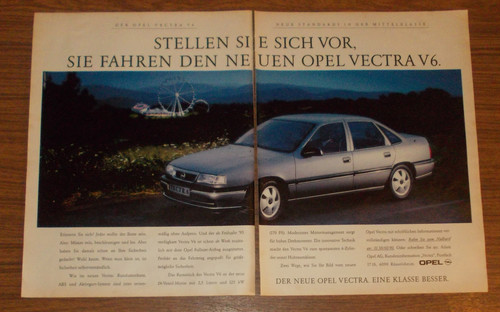 Seltene werbung opel vectra - seltene,