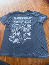 Shirt TURBOSTAAT, blau, Gr. L, Halbarm, wurde gerne getragen