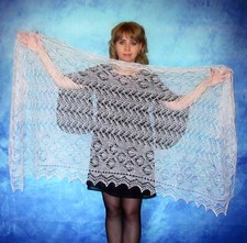 Gestrickter ziegenflaum schal - ziegenflaum,