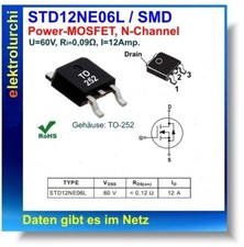 ST D12NE06L, Power MOS-FET