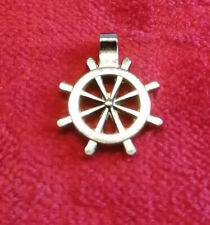  schöner  Anhänger als Schiffslenkrad Silberfarben /ohne Kette 