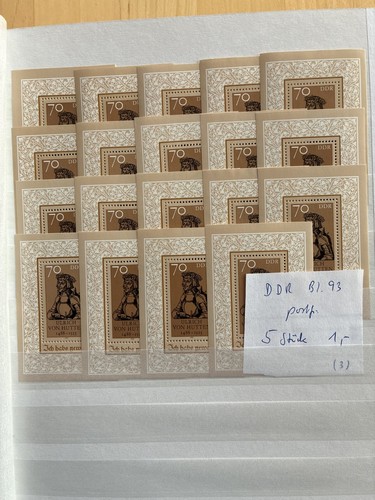 Ddr block postfrisch - postfrisch, 5