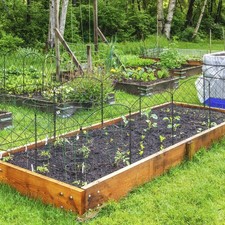 30er Gartenzaun Rankzaun Rankgitter Spalier Metall Zaun Kletterhilfe Rankhilfe