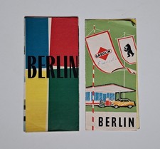 Berlin 2 x BERLIN alte Faltkarten, Stadtplan