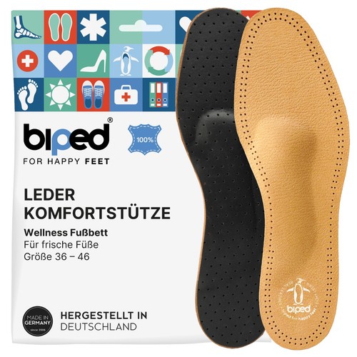 Biped leder einlegesohlen - leder, mit
