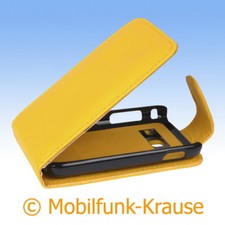 Flip Case Etui Handytasche Tasche Hülle f. Samsung Galaxy Y Duos (Gelb)