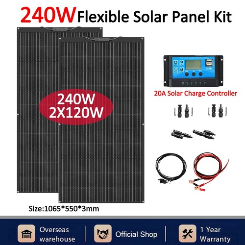 240w flexibel solarmodul - 240w,