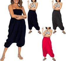 Haremhose Pumphose Pluderhose Baggy Yoga Ballonhose Aladinhose Jumpsuit PLaysuit