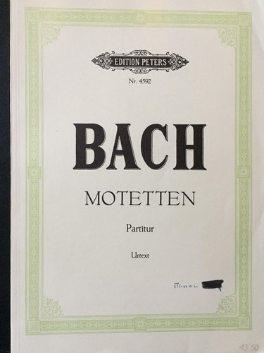 Bach sämtliche motetten - sämtliche,