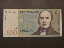 Alte Geldschein 100 Litu 2000