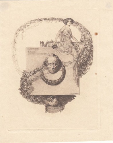 Exlibris bookplate - exlibris,