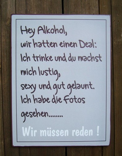 Amüsantes metallschild spruch - amüsantes,