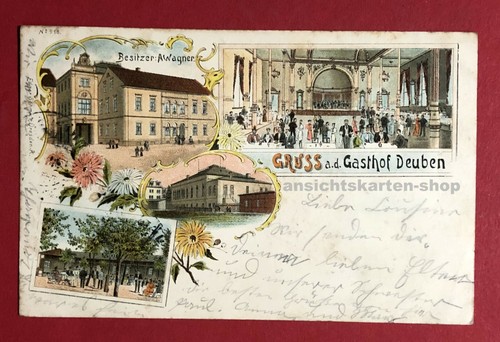 Litho freital deuben 1899 - deuben,