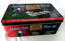 Poker Set - Casino Style - Texas Hold'em ++P146+++*