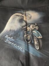 Neu Harley Davidson Weste Kutte Leder Schwarz Adler für Herren Neu