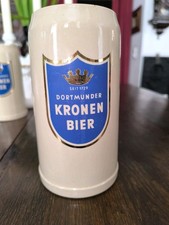 Maßkrug der Dortmunder Kronen Brauerei Bierkrug 1 Liter